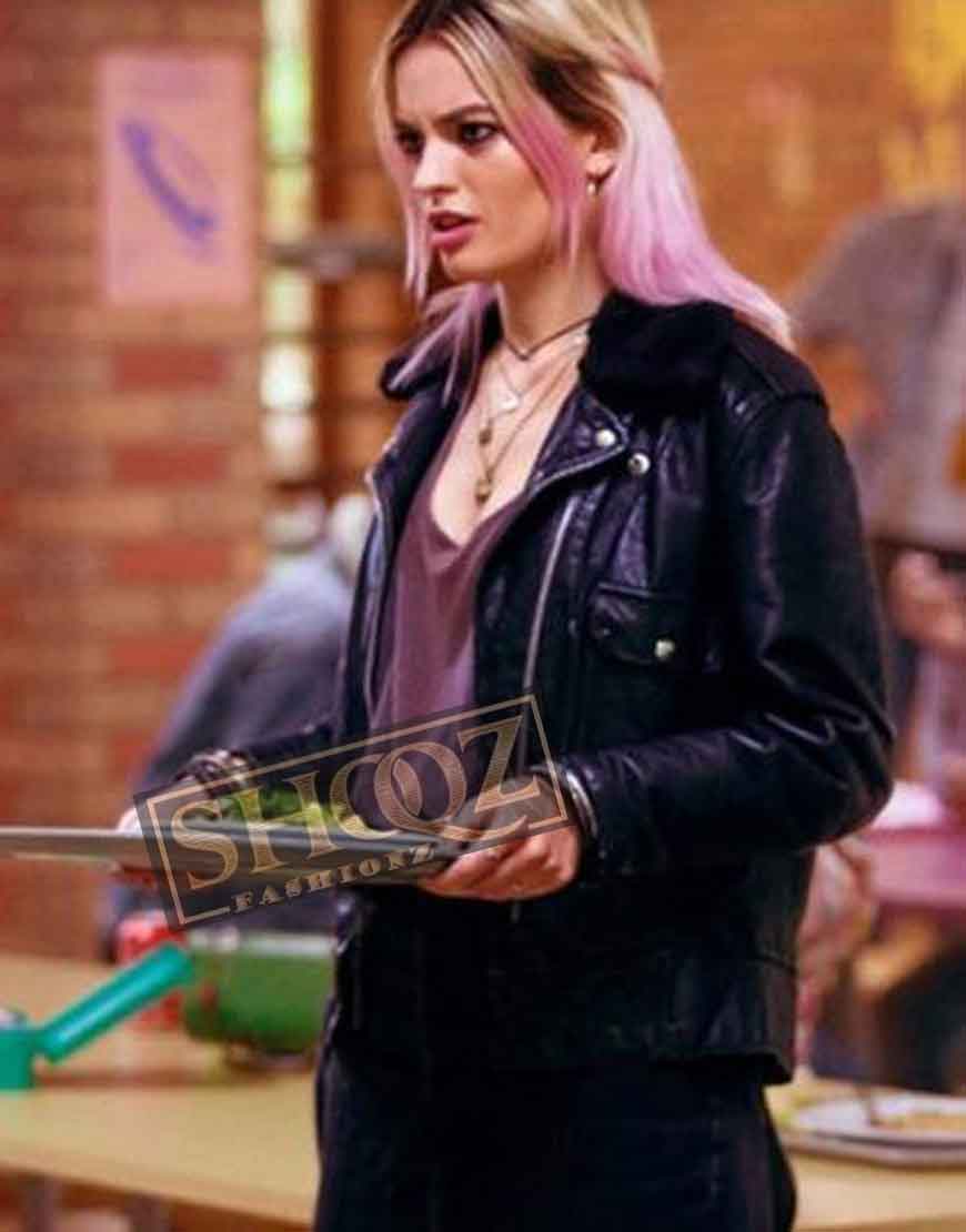Sex Education Emma Mackey Leather Jacket